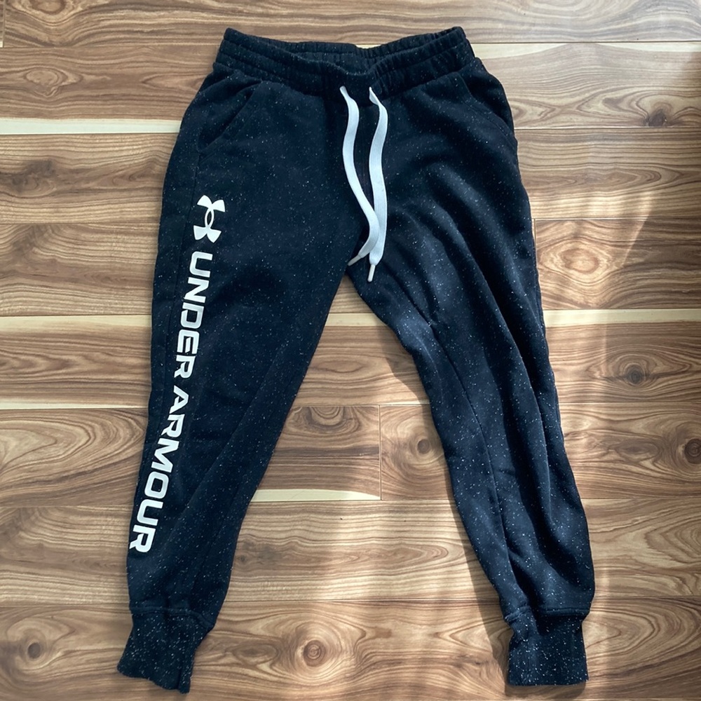 UA black speckled joggers - Small